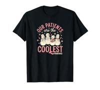 Our Patients are The Coolest Cute Snowman Peds Nurse Value Graphic T-Shirt