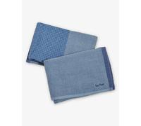 Our Place Blue Salt Double Dual-textured Cotton Kitchen Towels Set of Two