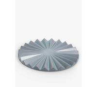 Our Place Blue Salt Pleated Glazed-stoneware Trivet 25.4cm