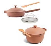 Our Place Cookware Duo - 7-Piece Set Including The Always Pan, Perfect Pot and Spatulas | Multifunctional, Toxin-Free Nonstick | Heat Safe up to 450°F | Oven, Stove, Induction Compatible | Spice