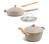 Our Place Cookware Duo - 7-Piece Set Including The Always Pan, Perfect Pot and Spatulas | Multifunctional, Toxin-Free Nonstick | Heat Safe up to 450°F | Oven, Stove, Induction Compatible | Steam