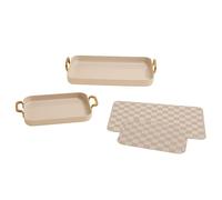 Our Place Essentials 4-Piece Griddle Pan Set | Nonstick Griddle Standard & Mini with Reusable Silicone Oven Mats | Thermakind™ PFAS-Free Nonstick, Oven Safe, Stovetop to Oven Versatility | Cream