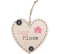 Our Place Hanging Heart Sign