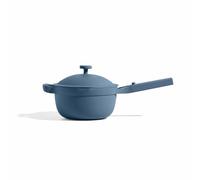 Our Place Perfect Pot - Mini 2.4L Nonstick Ceramic Sauce Pan with Lid | Versatile Cookware for Stovetop and Oven | Steam, Bake, Braise, Roast | PTFE & PFOA-Free | Toxin-Free, Easy to Clean | Blue Salt