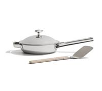 Our Place Titanium Mini Always Pan Pro - 22cm (1.4L) No-Coating Nonstick Skillet | Tri-Ply Titanium & Stainless Steel | Safe for Oven, Induction & All Cooktops up to 535°C | Includes Spatula | Chrome