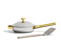 Our Place Mini Titanium Always Pan Pro 8.5" Nonstick Frying Pan w/Spatula | Tri-Ply Titanium & Stainless Steel | Safe for Oven, Induction & All Cooktops up to 400°C | Includes Spatula | Gold