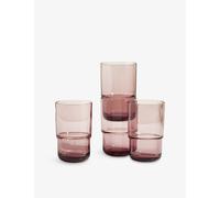 Our Place Our Place Night + Day Glasses Set Of Four Rosa