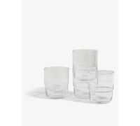 Our Place Our Place Night + Day Water Glasses Set Of Four Clear