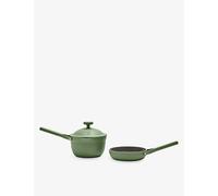 Our Place Tiny Cookware Duo | Mini Always Pan & 0.94 liters Perfect Pot with Shared Lid | Non-Toxic Ceramic Nonstick Cooking Set | Compact, Stackable & Space-Saving | Sage