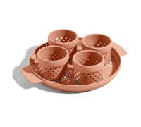 Our Place Silicone Egg Poacher Add-On - Easy-Use Poaching Set | Fail-Proof Water Bath Design | Includes Sturdy Nylon Platter & Perforated Cups | BPA-Free, Dishwasher Safe | Spice