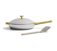 Our Place Titanium Always Pan Pro - 27cm (2.65L) No-Coating Nonstick Skillet | Tri-Ply Titanium & Stainless Steel | Safe for Oven, Induction & All Cooktops up to 535°C | Includes Spatula | Gold
