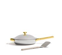 Our Place Titanium Always Pan Pro - 27cm (2.65L) No-Coating Nonstick Skillet | Tri-Ply Titanium & Stainless Steel | Safe for Oven, Induction & All Cooktops up to 535°C | Includes Spatula | Gold