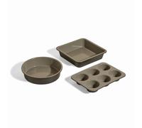 Our Place Wonder Oven Baker’s Kit - 3-Piece Toxin-Free Ceramic Nonstick Bakeware Set (20cm Round, 20cm Square, 6-Cup Muffin Pan) - Oven-Safe up to 232°C - Char