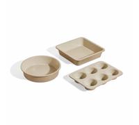 Our Place Wonder Oven Baker’s Kit - 3-Piece Toxin-Free Ceramic Nonstick Bakeware Set (20cm Round, 20cm Square, 6-Cup Muffin Pan) - Oven-Safe up to 232°C - Steam