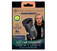Our Pure Planet 36W USB-A + USB-C Car Charger