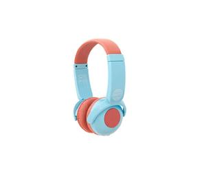 Our Pure Planet OPP135 On Ear Mic Wireless Bluetooth Kids Headphones, Blue/Orange