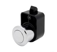 Our Reliable Press Mechanism Provides Peace of Mind for Secure Cabinetry Whether at Home Or On The Water (Silver)