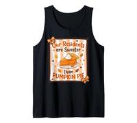 Our Residents are Sweeter Than Pumpkin Pie Cute Nurse Fall Tank Top
