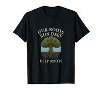 Our Roots Run Deep Family Squad Tree Design T-Shirt