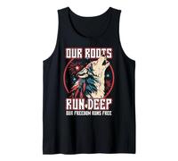 Our Roots Run Deep Wolf Freedom Spirit Native American Tank Top