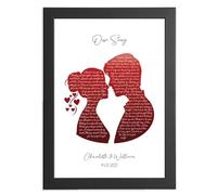Our Song Lyrics Print - Romantic Gift for Him & Her | First Dance, Wedding Keepsake, Anniversary, Christmas or Valentine's Day Gift | Present Framed or Unframed Options For Wife, Husband, Girlfriend
