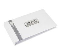 Our Son's Wedding photo album with Grey ribbon detail and a double metal design, Gift.