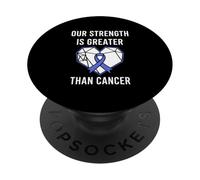 Our Strength Is Greater Than Cancer Heart PopSockets Adhesive PopGrip