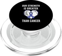 Our Strength Is Greater Than Cancer Heart PopSockets PopGrip for MagSafe