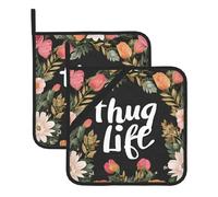 Our Thug Life Flowers Heat-Resistant Pot Mat Is The Perfect Companion For Your Kitchen And Dining Table