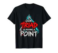 Our Triad is Missing a Point Unicorn Couples Humor T-Shirt
