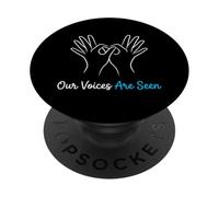 Our Voices Are Seen American Sign Language Interpreter PopSockets Adhesive PopGrip