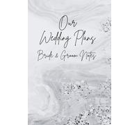 Our Wedding Plans | Bride and Groom Notes | Funny engagement gift for couple: Bride's notes 14 lines per page | Groom's note 2 lines per page | Funny wedding planning notebook
