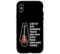 Our Youth Dies With Every Rock Hero Who Passes Away Guitar Case for iPhone X/XS