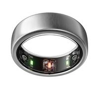 Oura Gen3 Horizon Smart Ring - Size 8, Brushed Titanium | Sleep, Heart Rate and Fitness Tracking Wearable - Up to 7 Day Battery Life - iOS/Android Compatible - Size First with Oura Sizing Kit