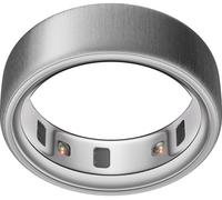 OURA Ring 4 - Brushed Silver, Size 14, Silver/Grey