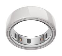 Oura Ring 4 - Ceramic Cloud - Size 7 - Smartring | Non-Standard Fit - Measure with Compatible Size Kit | Sleep, Heart Rate and Fitness Tracking Wearable | 8-Day Battery, iOS/Android Supported