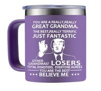 Ouraqto Grandma Funny Mug 14oz Gifts Ideas Great Grandma Gifts - Best Grandma Birthday Gifts Grandma Mug Coffee Mug Mothers Day Christmas Presents for World's Best Grandma