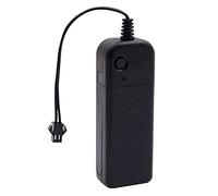 Ourbest Battery Box with 2-Pin Male Wire, Replacement Power case for EL Wire Extension Cable Light, Neon Rope String Strip DIY Decoration Sti/ck-Man Light Power Box (only Box)