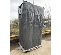 Ourdoor Pallet Storage Cover Cargo waterproof Outdoor Store,3 Sizes,Label Pocket+eyelets (grey, MEDIUM-1.3M X1.1M X2.2M HIGH)