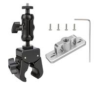 OURHZTB Bike Mount Adapter for DJI RC 2/RC Screen Controller, 360° Dual Ball Head Motorcycle Handlebar Holder Clamp for DJI Mini 4 Pro/Mini 5 Pro/Air 3/3S/Neo 2/Avata 360 Remote Controller