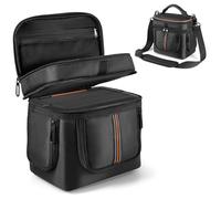 OURHZTB Carrying Case Compatible with Jackery Explorer 240 V2 Portable Power Station, Storage Bag with Adjustable Shoulder Strap, Side Zipper, Two-Layer Pockets for Charging Cable and Accessories