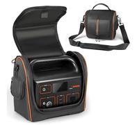 OURHZTB Carrying Case Compatible with Jackery Explorer 500 Portable Power Station, Outdoor Travel Storage Bag with Shoulder Strap, Zipper Windows Pockets for Generator, Charging Cable and Accessories