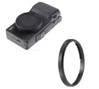 OURHZTB GR2 Metal Lens Decoration Ring for Ricoh GRII GR2 Camera, Aluminum Alloy Protective Camera Lens Ring Cap Decorative Accessories (Black)