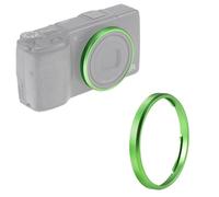 OURHZTB GR2 Metal Lens Decoration Ring for Ricoh GRII GR2 Camera, Aluminum Alloy Protective Camera Lens Ring Cap Decorative Accessories (Green)