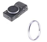 OURHZTB GR2 Metal Lens Decoration Ring for Ricoh GRII GR2 Camera, Aluminum Alloy Protective Camera Lens Ring Cap Decorative Accessories (Gray)