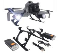 OURHZTB Landing Gear with Night Flight Lights for DJI Mini 5 Pro, Rechargeable Dual-Light Searchlight Elevated Tripod Landing Gear Legs Compatible with DJI Mini 5 Pro Drone Accessories