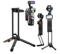 OURHZTB Magnetic Metal Tripod Compatible with DJI Osmo Pocket 3/Pocket 4/4P | Foldable Quick Release Camera Tripod Selfie Stick with 1/4 Screw, Arca Mount Mantis Hook Stand for Vlogs, Sports Videos