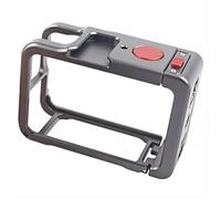 OURHZTB Metal Camera Cage for DJI OSMO Action 6, Aluminum Housing Case Protective Frame with Magnetic Quick Release Connector, 1/4" Thread Hole, Cold Shoe for LED Light/Microphone Accessories