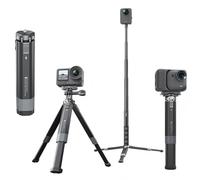 OURHZTB Metal Extendable Tripod for Insta360 Ace Pro 2/GO Ultra/X5/X4/OSMO Action 6/5 Pro/4, Mini Selfie Stick Tripod with 1/4" Screw Interface for Action Cam/DSLR Camera/Smartphone