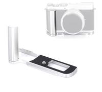 OURHZTB Metal Hand Grip L Bracket Holder Compatible for Panasonic LUMIX L10 Camera Handgrip Anti-Slip L-Shaped Handle Grip with Arca Type Quick Release Plate Tripod Mount (Silver)